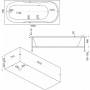 Акриловая ванна Bas Мальдива 1600х700 без г/м