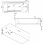 Акриловая ванна Bas Мальта 1700х750 на каркасе