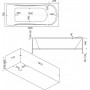 Акриловая ванна Bas Стайл 1600х700 на каркасе