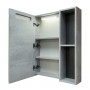 Зеркало-шкаф Comforty Франкфурт-60 бетон светлый, с LED подсветкой