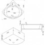 Акриловая ванна BAS Хатива 143x143