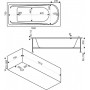 Акриловая ванна Bas Бриз 1500х750 на каркасе