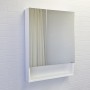 Зеркало-шкаф Comforty Никосия-60 белый глянец
