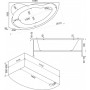 Акриловая ванна BAS Лагуна 170x110 левая без г/м