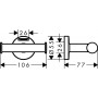 Крючок двойной Hansgrohe Logis Universal, хром (41725000)