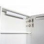 Зеркало-шкаф Comforty Никосия-60 LED-подсветка белый глянец