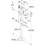 Смеситель для отдельно стоящей ванны KLUDI BOZZ DN 15 однорычажный, напольный, черный матовый (385903976)