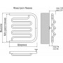 Полотенцесушитель водяной Terminus Фокстрот-Лиана 500x632 (ШХВ)