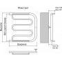 Полотенцесушитель водяной Terminus Фокстрот 500х632 (ШхВ)