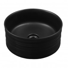 Раковина-чаша Azario 410х410х180 накладная, круглая, черный матовый (AZ-3272-MB)