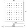 Насадка для душа квадратная 300 мм 982.00
