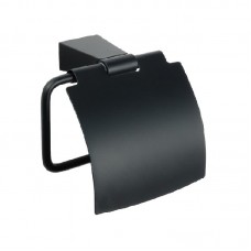 Держатель туалетной бумаги Fixsen Trend с крышкой, черный (FX-97810)