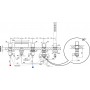 Смеситель для ванны врезной WF 025.00