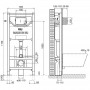 Инсталляция OLI 120 ECO Sanitarblock pneumatic (Пневматическая, метал. крепления) 